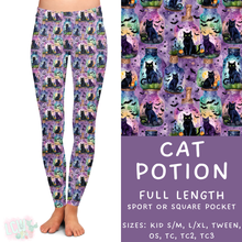 Load image into Gallery viewer, Ready To Ship - Cat Potion Full Length Leggings - Square Pocket OS &amp; TC2
