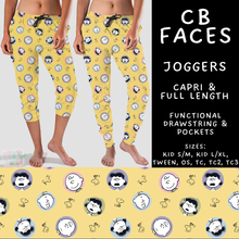 Load image into Gallery viewer, Batch #601 - Cool Characters 19 - Closes 10/21 - ETA mid Dec - CB Faces Full and Capri Length Joggers
