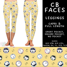 Load image into Gallery viewer, Batch #601 - Cool Characters 19 - Closes 10/21 - ETA mid Dec - CB Face Full and Capri Length Leggings
