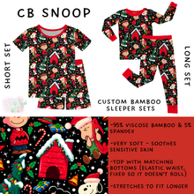 Load image into Gallery viewer, Batch #438 - Little Dreamers Christmas 2 - Closes 10/29 - ETA early Dec - CB Snoop Bamboo Short and Long Sleeper Set
