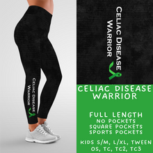 Load image into Gallery viewer, Ready To Ship - Celiac Disease Warrior Leggings - Kids LXL
