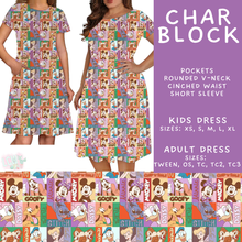 Load image into Gallery viewer, Batch #585 - Magical Faves 24 - Closes 9/14 - ETA mid Nov - Char Block Adult &amp; Kids Dresses
