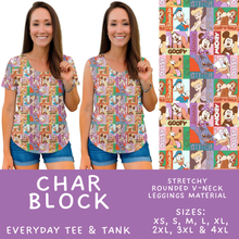 Load image into Gallery viewer, Batch #585 - Magical Faves 24 - Closes 9/14 - ETA mid Nov - Char Block Everyday Tank &amp; Tee
