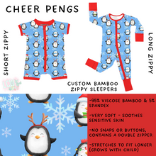 Load image into Gallery viewer, Ready to Ship - Cheer Pengs Long Zippy Sleeper - 2T, 3T &amp; 4T
