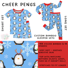 Load image into Gallery viewer, Ready to Ship - Cheer Pengs Bamboo Short Sleeper Set - 3T, 4T &amp; 6T
