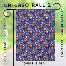 Load image into Gallery viewer, Batch #312 - Strike Out Baseball Flags - Closes 3/28 - ETA late May - Chicago Ball 2 Garden Flag
