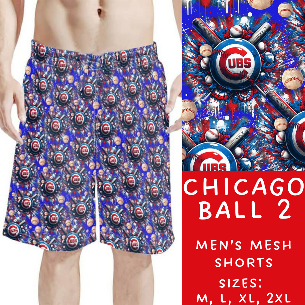 Batch #310 - Men's Baseball Shorts - Closes 3/26 - ETA mid/late May - Chicago Ball 2 Men's Shorts