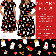Load image into Gallery viewer, Batch #370 - Fun Run 12 - Closes 7/8 - ETA early Sept - Chicky Fil A Adult &amp; Kids Dresses
