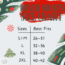 Load image into Gallery viewer, Ready To Ship - Farmhouse Christmas Mens Boxer Briefs - S/M

