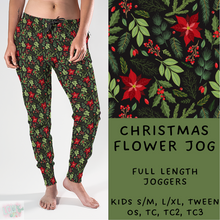 Load image into Gallery viewer, Ready To Ship - Christmas Flower Joggers
