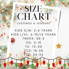 Load image into Gallery viewer, Ready To Ship - Pretty Teal Christmas Joggers
