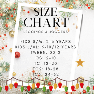 Ready To ship - Christmas Lounge - Mr & Mrs Claus Leggings