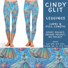 Load image into Gallery viewer, Batch #557 - Princess Glitter - Closes 7/17 - ETA mid Sept - Cindy Glit Full and Capri Length Leggings
