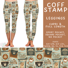 Load image into Gallery viewer, Batch #561 - June Request Run - Closes 7/27 - ETA late Sept - Coff Stamp Full and Capri Length Leggings
