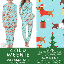 Load image into Gallery viewer, Batch #584 - Christmas Family Pajamas - Closes 9/11 - ETA mid Nov - Cold Weenie Womens &amp; Kids Pajama Set
