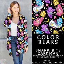 Load image into Gallery viewer, Batch #454 - Cool Characters 10 - Closes 11/26 - ETA mid Jan - Color Bears Cardigan
