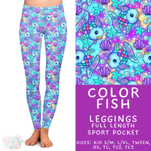 Load image into Gallery viewer, Batch #456 - Storybook Collection 4 - Closes 11/28 - ETA late Jan - Color Fish Full Length Leggings
