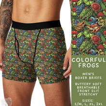 Load image into Gallery viewer, Batch #340 - Comfortable Underwear 4 - Closes 5/16 - ETA early July - Colorful Frogs Men&#39;s Boxer Briefs
