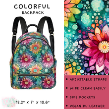 Load image into Gallery viewer, Batch #309 - Card Holders &amp; Mini Backpacks - Closing 3/24 - ETA late May - Colorful Mini Backpack
