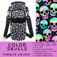 Load image into Gallery viewer, Batch #551 - Tumbler Holder 2 - Closes 7/3 - ETA early Sept - Color Skulls Tumbler Holder

