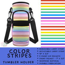 Load image into Gallery viewer, Batch #551 - Tumbler Holder 2 - Closes 7/3 - ETA early Sept - Color Stripes Tumbler Holder
