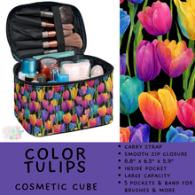 Load image into Gallery viewer, Batch #559 - Cosmetic Cube Collection - Closes 7/22- ETA late Sept - Color Tulips Cosmetic Cube
