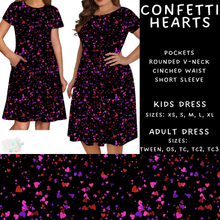 Load image into Gallery viewer, Batch #452 - Mom &amp; Me Love - Closes 11/21 - ETA early Jan - Confetti Hearts Womens &amp; Girls Dresses
