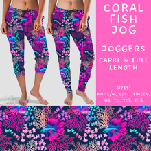 Load image into Gallery viewer, Batch #307 - Sea Life - Closes 3/20 - ETA mid May - Coral Fish Full and Capri Length Joggers
