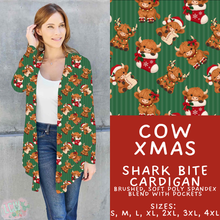 Load image into Gallery viewer, Batch #600 - Jingle all the Way 2 - Closes 10/19 - ETA early/mid Dec - Cow Xmas Cardigan
