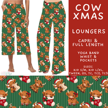 Load image into Gallery viewer, Batch #600 - Jingle all the Way 2 - Closes 10/19 - ETA early/mid Dec - Cow Xmas Capri and Full Length Loungers
