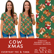 Load image into Gallery viewer, Batch #600 - Jingle all the Way 2 - Closes 10/19 - ETA early/mid Dec - Cow Xmas Everyday Tank &amp; Tee
