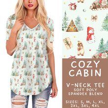 Load image into Gallery viewer, Batch #433 - Winter Cabin - Closes 10/20 - ETA early Dec - Cozy Cabin V-Neck Tee
