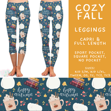 Load image into Gallery viewer, Batch #582 - Hello Fall 3 - Closes 9/7 - ETA early Nov - Cozy Fall Full and Capri Length Leggings
