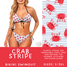Load image into Gallery viewer, Batch #543 - Pool Party 2 - Closes 6/15 - ETA early/mid August - Crab Stripe Women's 2 Piece Bikini
