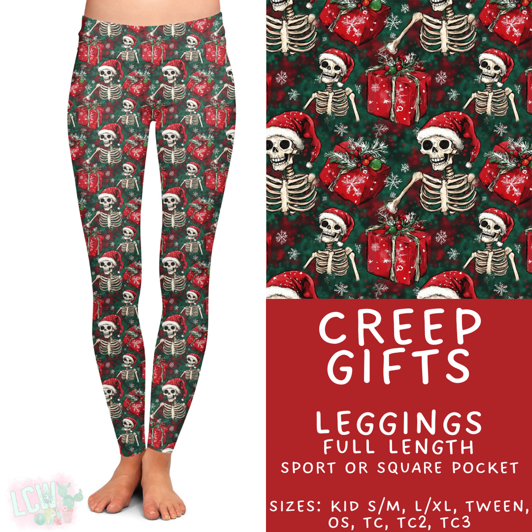 Ready to Ship - Creep Gifts Full Length Leggings - Sport Pocket OS & Square Pocket TC