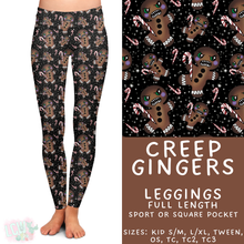 Load image into Gallery viewer, Ready to Ship - Creep Gingers Full Length Leggings - Sport Pocket TC &amp; Square Pocket OS &amp; TC2
