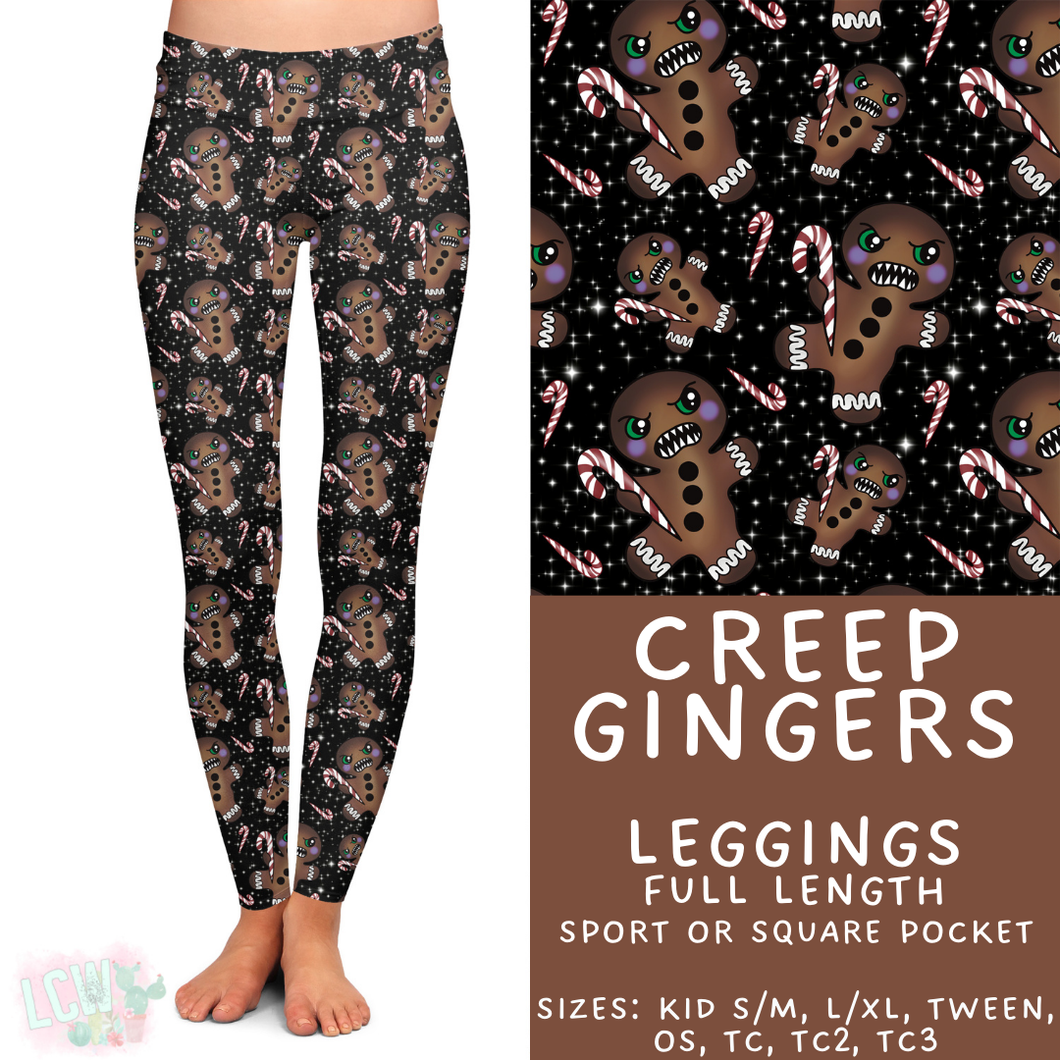 Ready to Ship - Creep Gingers Full Length Leggings - Sport Pocket TC & Square Pocket OS & TC2
