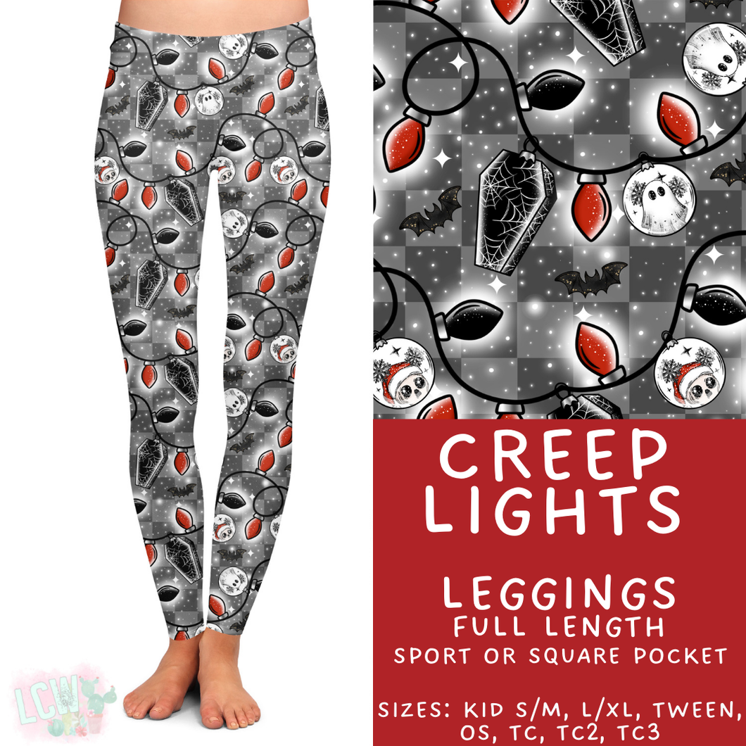 Ready to Ship - Creep Lights Full Length Leggings - Sport Pocket TC2 & Square Pocket TC2