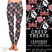 Load image into Gallery viewer, Ready to Ship - Creep Treats Full Length Leggings - Sport Pocket TC2
