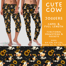 Load image into Gallery viewer, Batch #603 - September Request Run - Closes 10/26 - ETA mid/late Dec - Cute Cow Full and Capri Length Joggers
