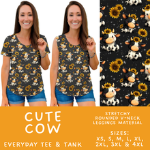 Load image into Gallery viewer, Batch #603 - September Request Run - Closes 10/26 - ETA mid/late Dec - Cute Cow Everyday Tank &amp; Tee
