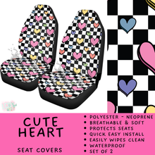 Load image into Gallery viewer, Batch #554 - Car Accessories 3 - Closes 7/10 - ETA early/mid Sept - Cute Heart Vehicle Seat Covers
