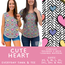 Load image into Gallery viewer, Batch #550 - Fun Run 24 - Closes 7/1 - ETA early Sept - Cute Heart Everyday Tank &amp; Tee
