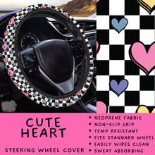 Load image into Gallery viewer, Batch #554 - Car Accessories 3 - Closes 7/10 - ETA early/mid Sept - Cute Heart Steering Wheel Cover
