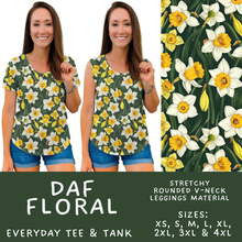 Load image into Gallery viewer, Batch #578 - July Request Run - Closes 8/31 - ETA late October - Daf Floral Everyday Tank &amp; Tee
