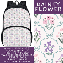 Load image into Gallery viewer, Batch #545 - Back to School 3 - Closes 6/19 - ETA early/mid August - Dainty Flower Backpacks
