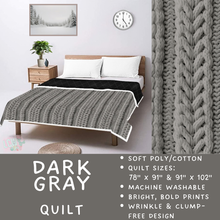 Load image into Gallery viewer, Batch #597 - Christmas Quilts - Closes 10/12 - ETA early Dec - Dark Gray Quilt
