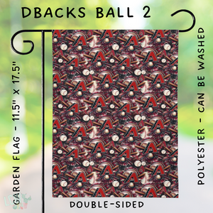 Batch #312 - Strike Out Baseball Flags - Closes 3/28 - ETA late May - DBacks Ball 2 Garden Flag