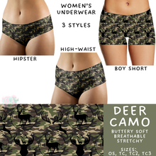 Load image into Gallery viewer, Batch #340 - Comfortable Underwear 4 - Closes 5/16 - ETA early July - Deer Camo Women&#39;s Underwear
