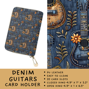 Batch #309 - Card Holders & Mini Backpacks - Closing 3/24 - ETA late May - Denim Guitars Card Holder